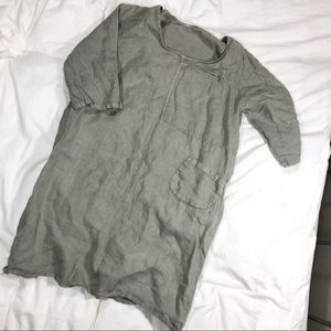WOMENS LINEN DRESS by Carina Ricci 〰️ SIZE LARGE